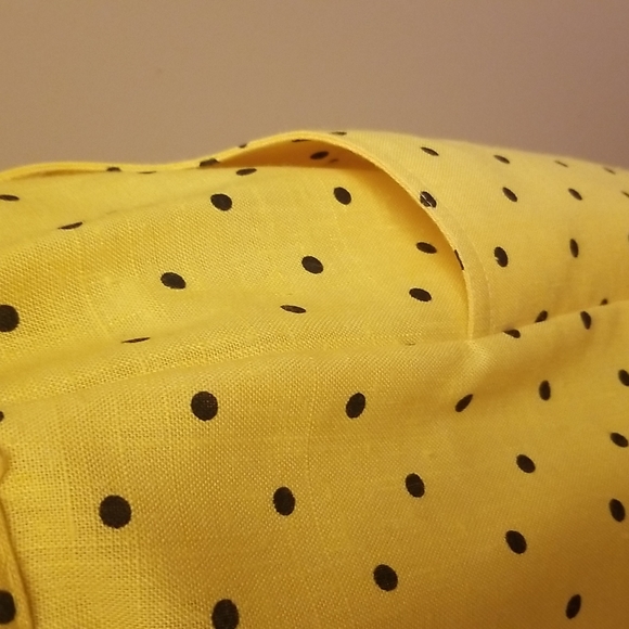 PINUP DOLL❣️Vintage yellow and black polka dot pinup style dress - Picture 7 of 13